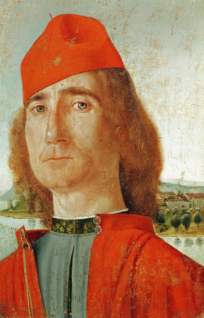 Mann mit rotem Barett, 1492 von Vittore Carpaccio